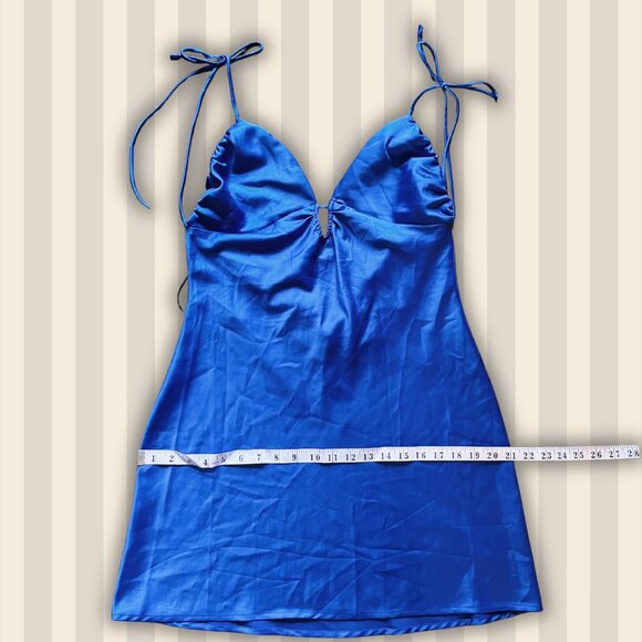 Secondhand Dynamite cobalt blue slip dress - Size: Medium - Picture 5 of 8